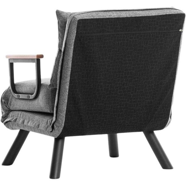 Fauteuil convertible en tissu Sando - 5