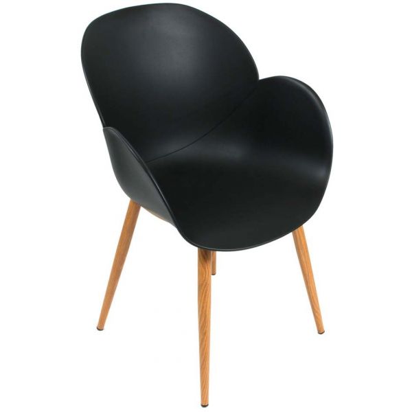 Fauteuil coque en polypropylène Oscar (Lot de 2) - THE HOME DECO FACTORY