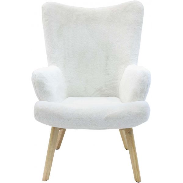 Fauteuil cosy imitation fourrure Helsinki - THE HOME DECO FACTORY