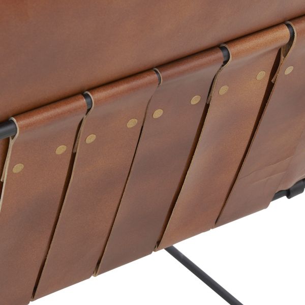 Fauteuil en cuir de buffle et métal - 7