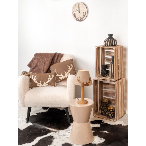 Fauteuil design en polyester et bois Douceur - 7