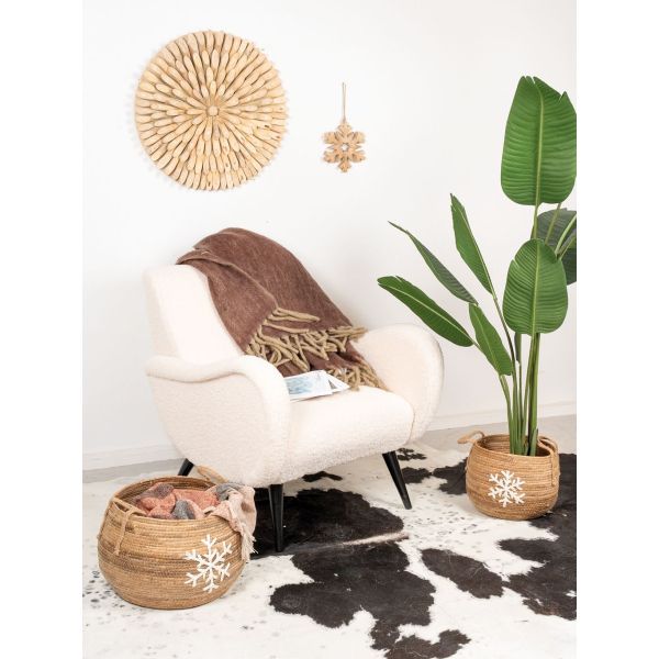 Fauteuil design en polyester et bois Douceur - AUBRY GASPARD