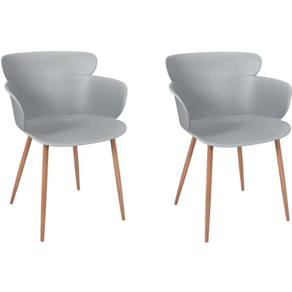 Fauteuil design polypropylène Lorens (Lot de 2)