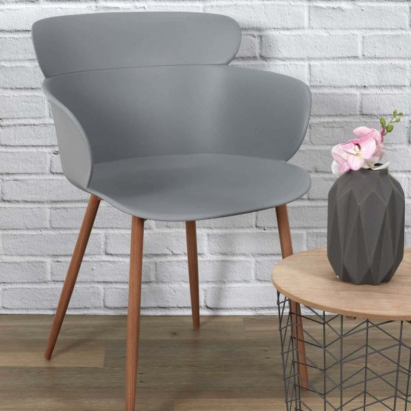 Fauteuil design polypropylène Lorens (Lot de 2) - THE HOME DECO FACTORY