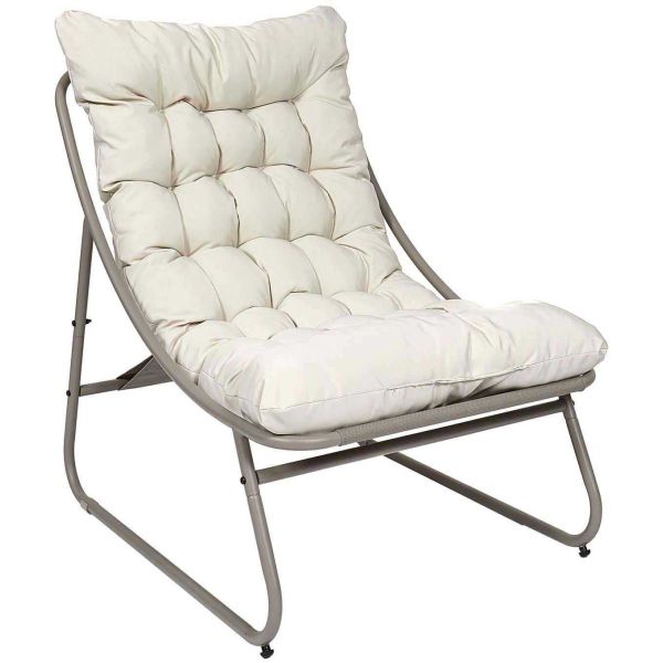 Fauteuil détente de jardin en métal Dolce vita