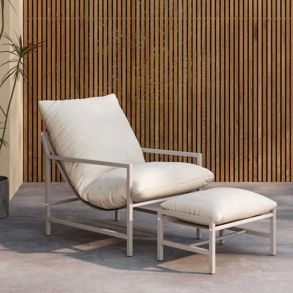 Fauteuil détente avec repose pieds Corso - VENTURE HOME