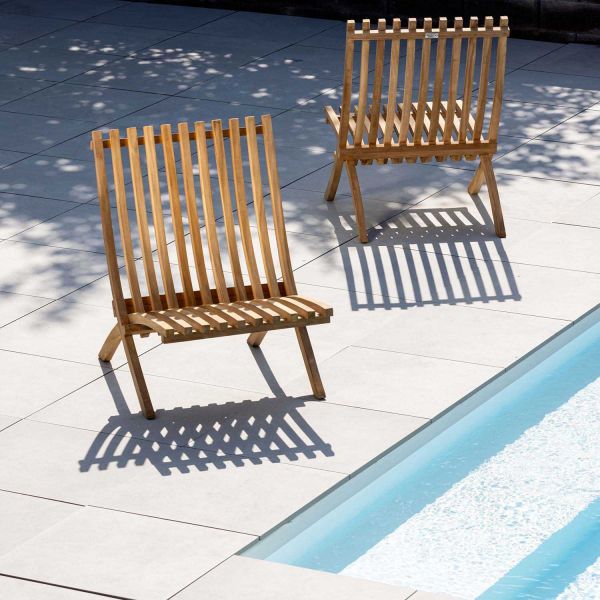 Fauteuil détente en teck Kenya - VENTURE HOME