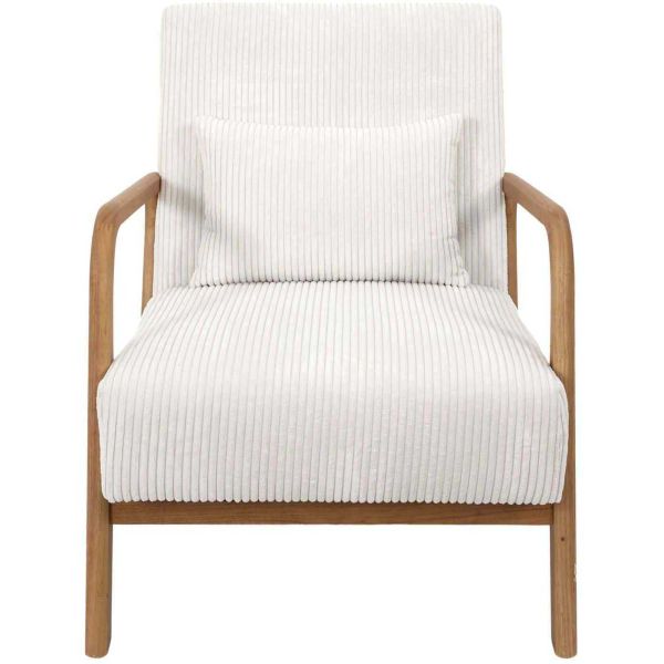 Fauteuil détente en velours côtelé Scott - CMP-5185
