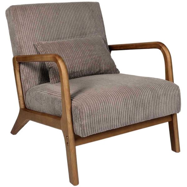 Fauteuil détente en velours côtelé Scott