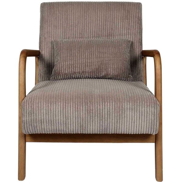 Fauteuil détente en velours côtelé Scott - CMP-5184