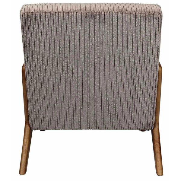 Fauteuil détente en velours côtelé Scott - 5