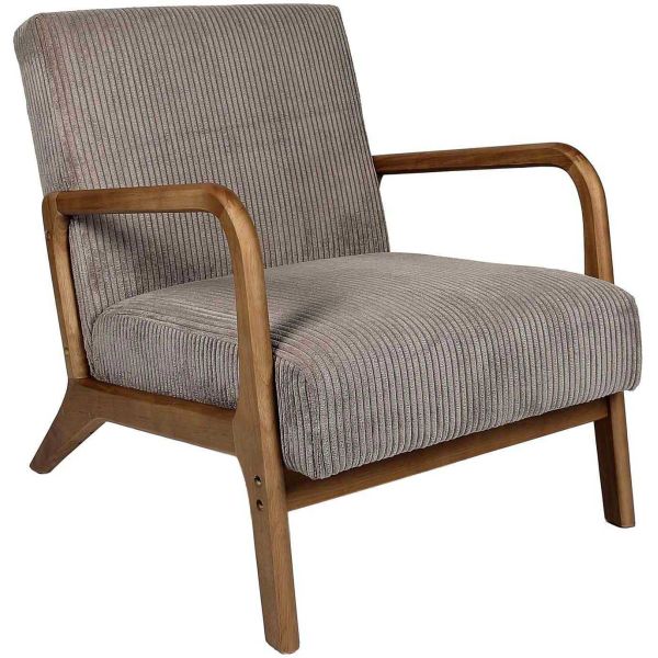 Fauteuil détente en velours côtelé Scott - 7