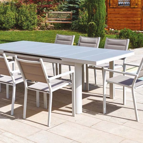 Fauteuil empilable en aluminium Ibiza - JARDILINE