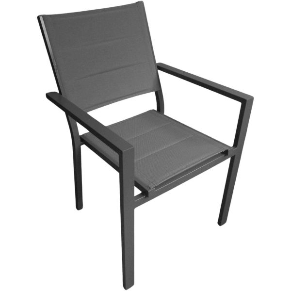 Fauteuil empilable en aluminium Ibiza - MOR-0201