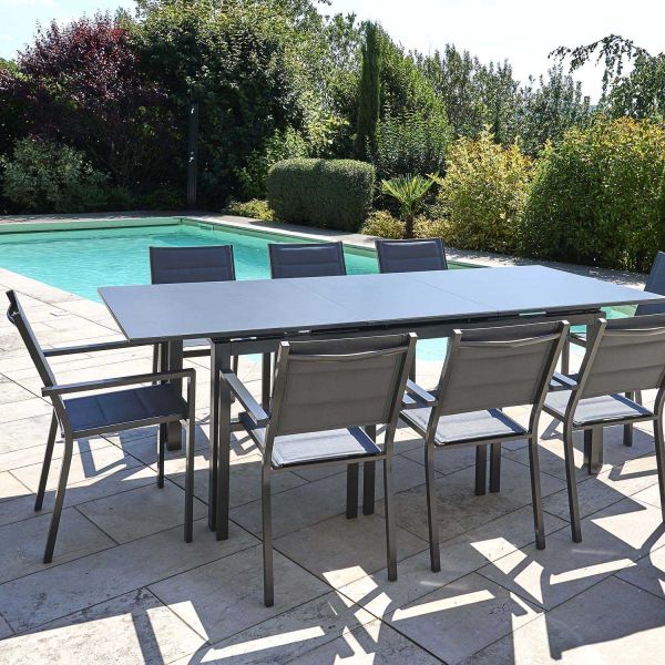 Fauteuil empilable en aluminium Ibiza - JARDILINE