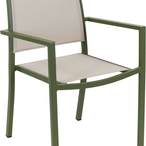 Fauteuil empilable en aluminium Santorin - MOR-0196