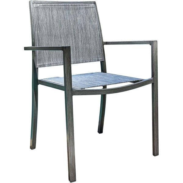 Fauteuil empilable en aluminium Santorin