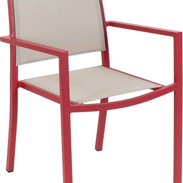 Fauteuil empilable en aluminium Santorin - MOR-0195