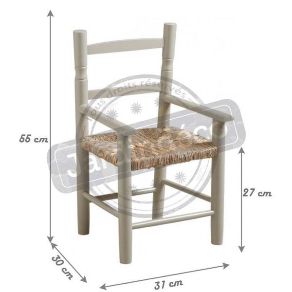 Fauteuil enfant en bois de hêtre - AUBRY GASPARD