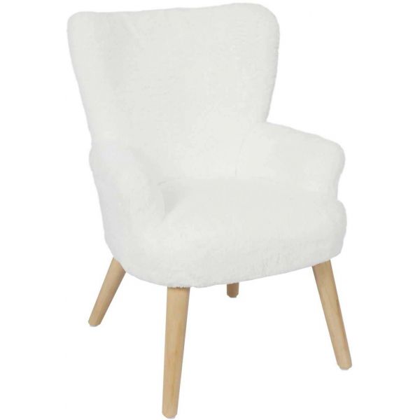 Fauteuil enfant imitation fourrure Helsinki