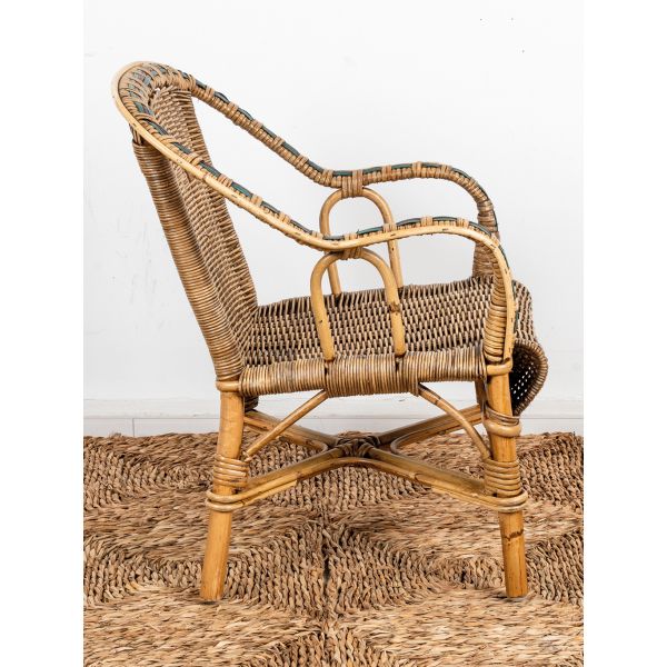 Fauteuil enfant en rotin Crapaud - 5