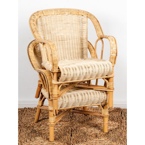 Fauteuil enfant en rotin Loni - 6