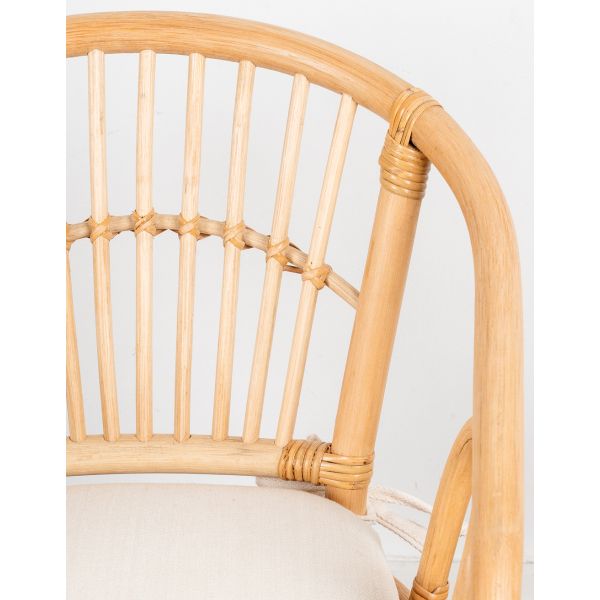 Fauteuil enfant en rotin Teo - 5