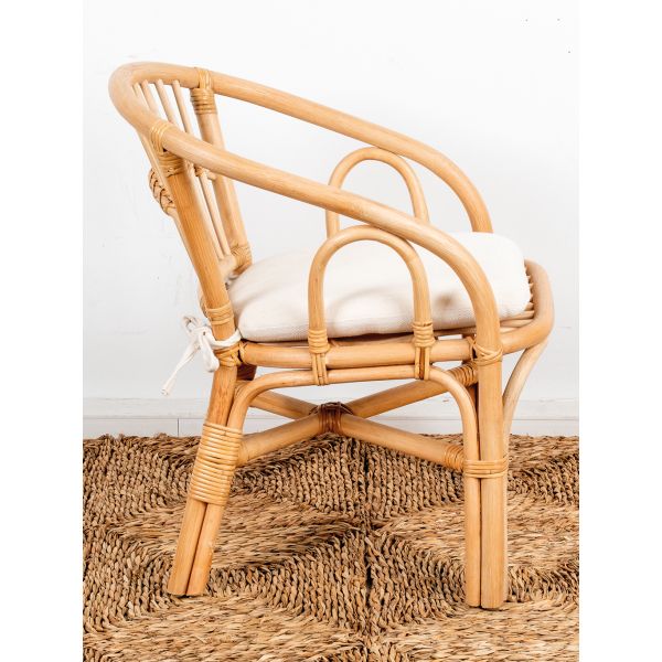 Fauteuil enfant en rotin Teo - 7
