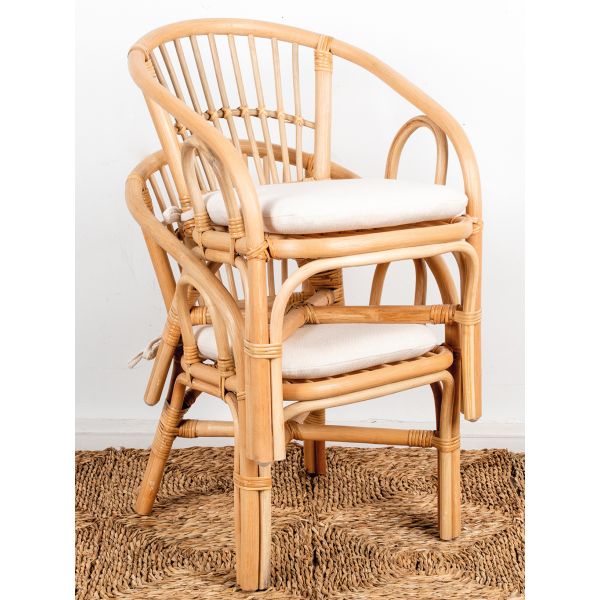 Fauteuil enfant en rotin Teo - 8