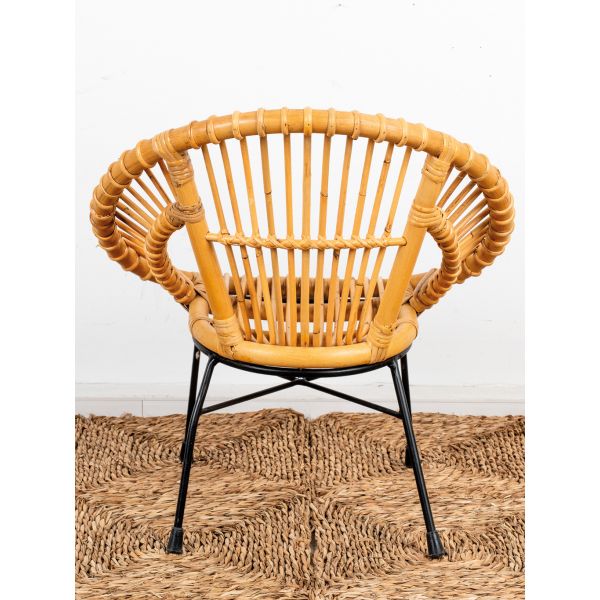 Fauteuil enfant soleil rotin - 5