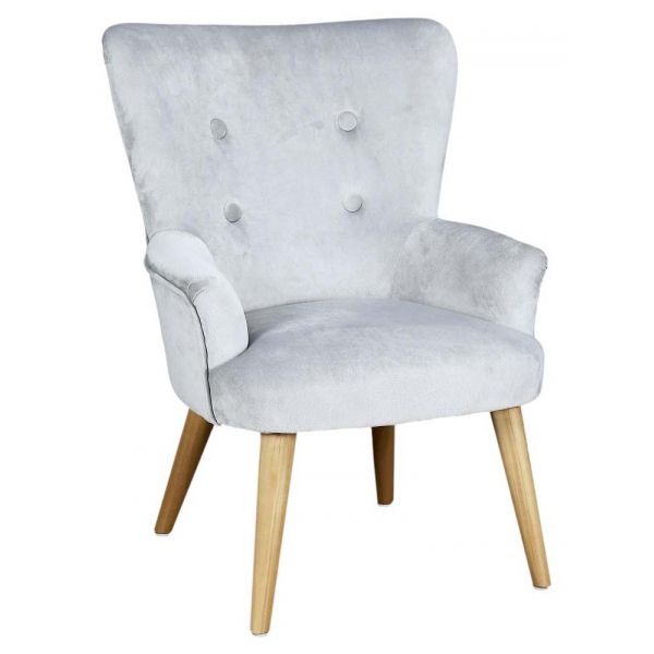 Fauteuil enfant en velours Helsinki