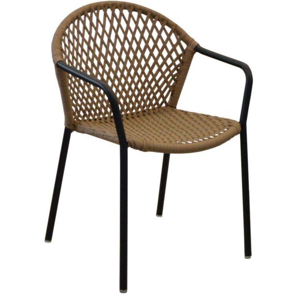 Fauteuil de jardin en aluminium et résine Capri