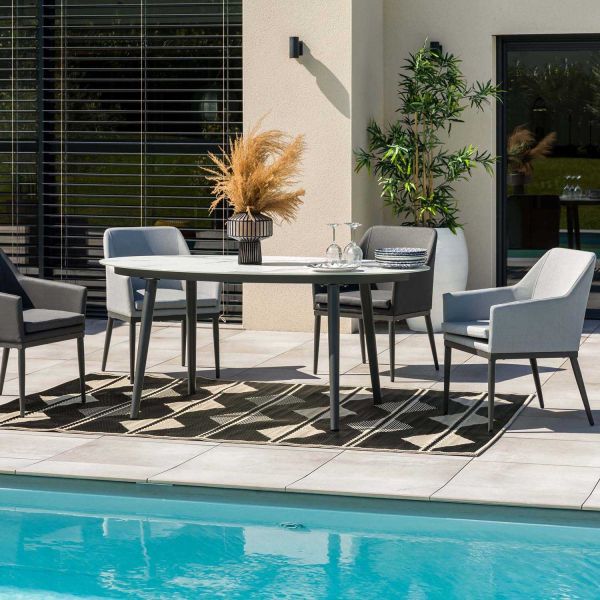 Fauteuil de jardin en aluminium et textilène (Lot de 2) - JARDILINE