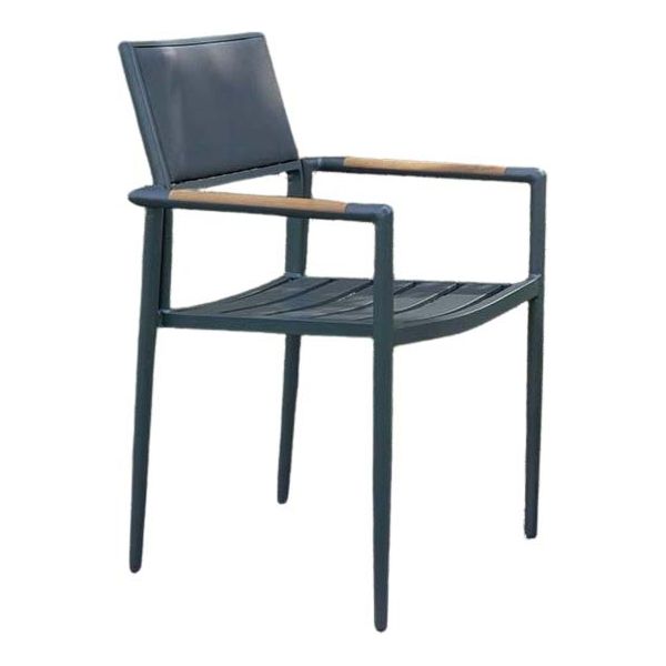 Fauteuil de jardin en aluminium et textilène renforcé Piana