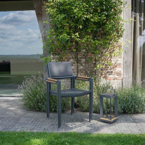 Fauteuil de jardin en aluminium et textilène renforcé Piana - 8