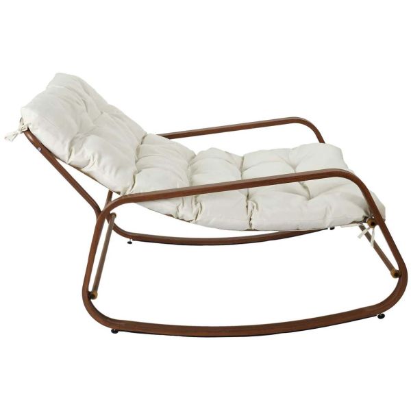 Fauteuil de jardin à bascule en métal Miamii - 199