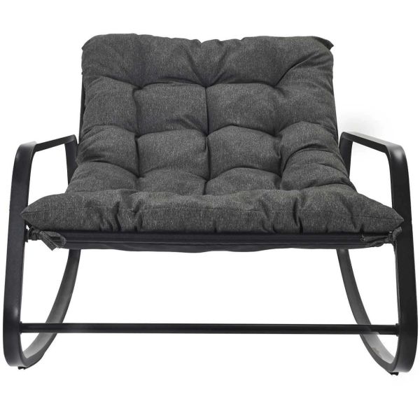 Fauteuil de jardin à bascule en métal Miamii - CMP-4591