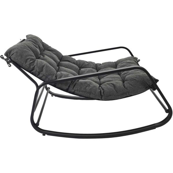 Fauteuil de jardin à bascule en métal Miamii - 179