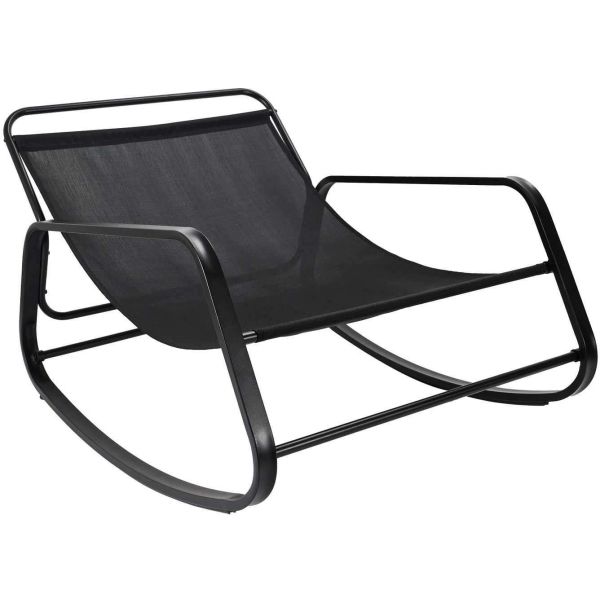 Fauteuil de jardin à bascule en métal Miamii - 8