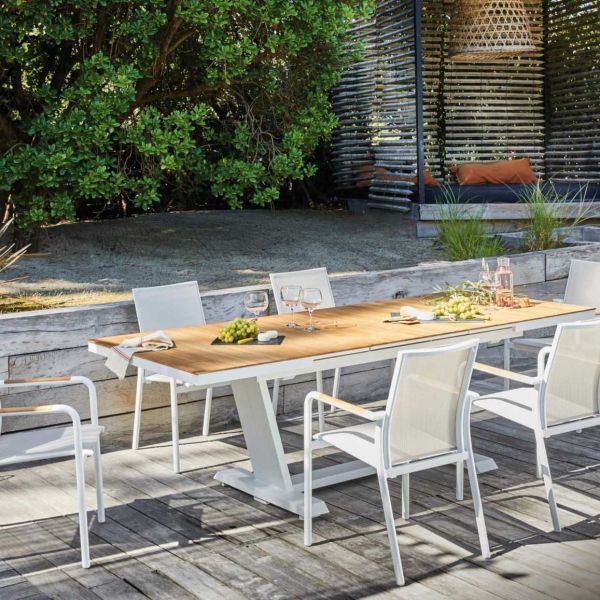 Fauteuil de jardin empilable en aluminium Aroha - Océo by Proloisirs