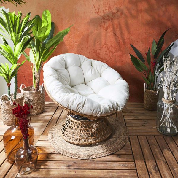 Fauteuil de jardin rotatif avec coussin Cancun - 8