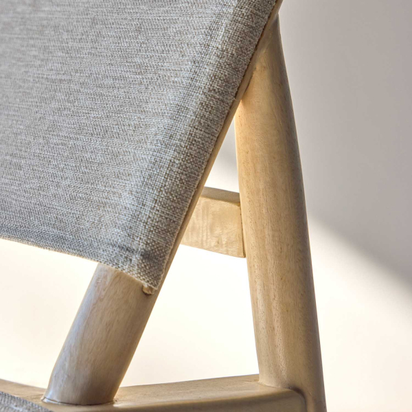 Fauteuil lounge en bois de manguier Millo - 8