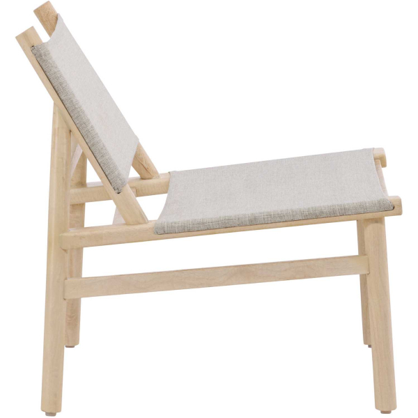 Fauteuil lounge en bois de manguier Millo - 389