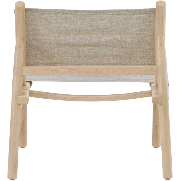 Fauteuil lounge en bois de manguier Millo - 5
