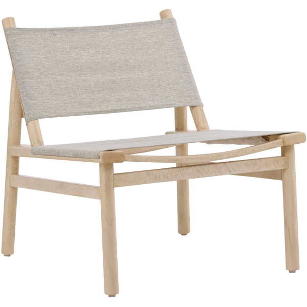 Fauteuil lounge en bois de manguier Millo