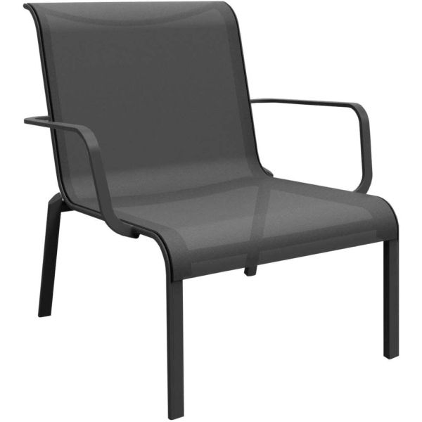 Fauteuil lounge pour l'extérieur en aluminium Cauro