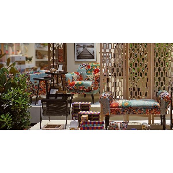 Fauteuil lounge fleuri Giardino Fauteuil lounge fleuri Giardino