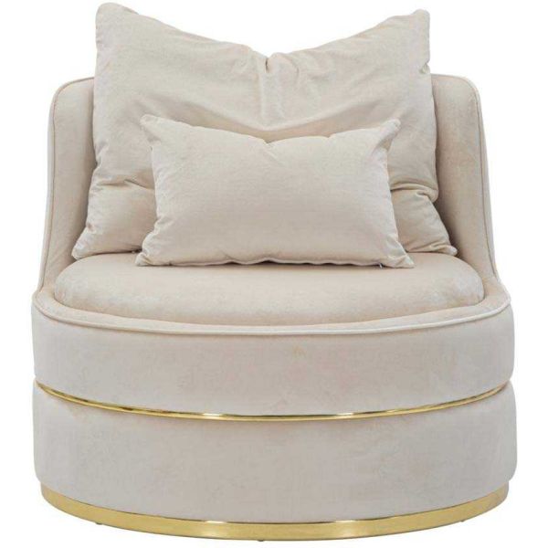 Fauteuil lounge en tissu Paris 84 x 72 cm - 389