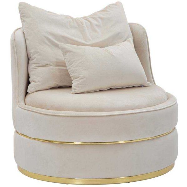 Fauteuil lounge en tissu Paris 84 x 72 cm