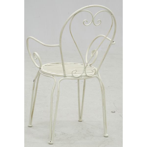 Fauteuil en métal vieilli - AUB-4731